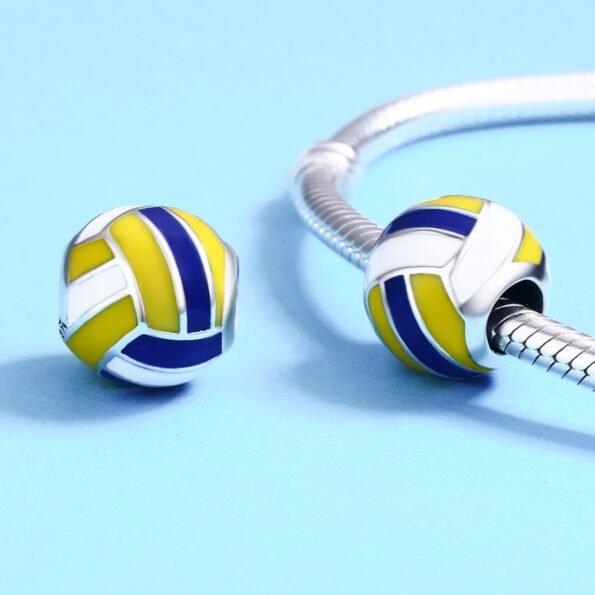 VolleyBall Charm Bead